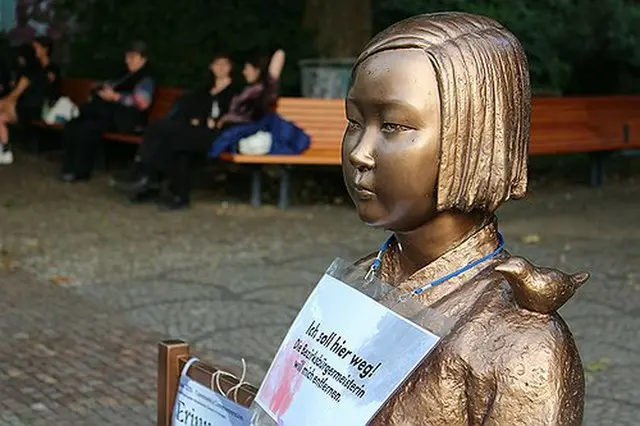 ベルリン市内に設置された「平和の少女像」（資料写真）＝（聯合ニュース）