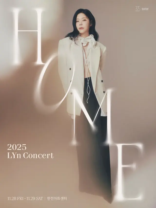 【公式】歌手Lyn、離婚後のうれしい知らせ…11月単独コンサート「HOME」開催決定