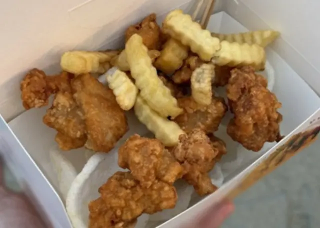 実際に販売されていたチキン