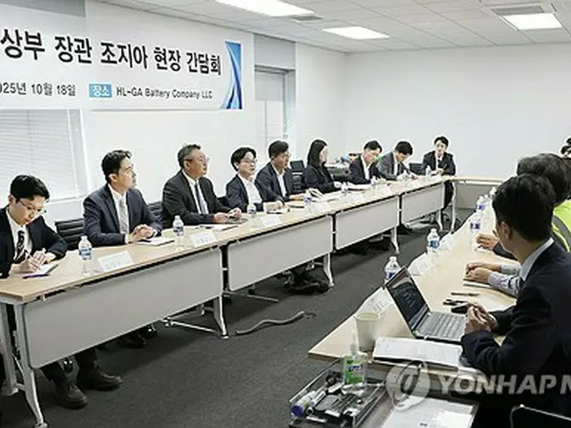 韓国産業相　労働者一時拘束の米ＬＧエネ工場訪問＝「韓国企業の権益保護」