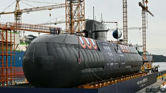 韓国軍の３６００トン級潜水艦「蔣英実」＝（聯合ニュース）