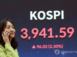 韓国総合株価指数　再び過去最高値を更新