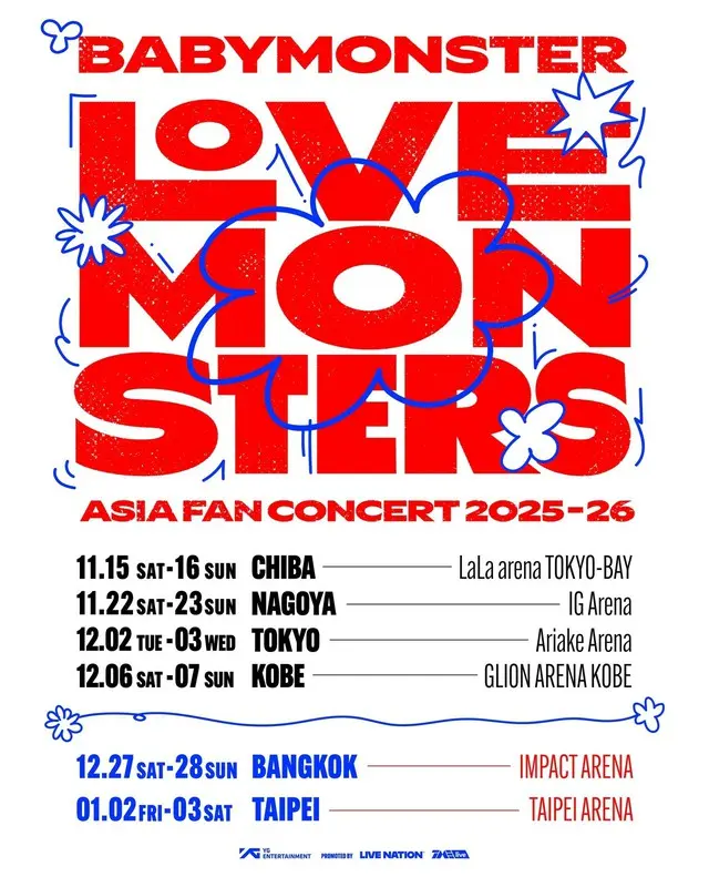 「BABYMONSTER」、ファンコンサートをアジアに拡大…全公演アリーナ級会場