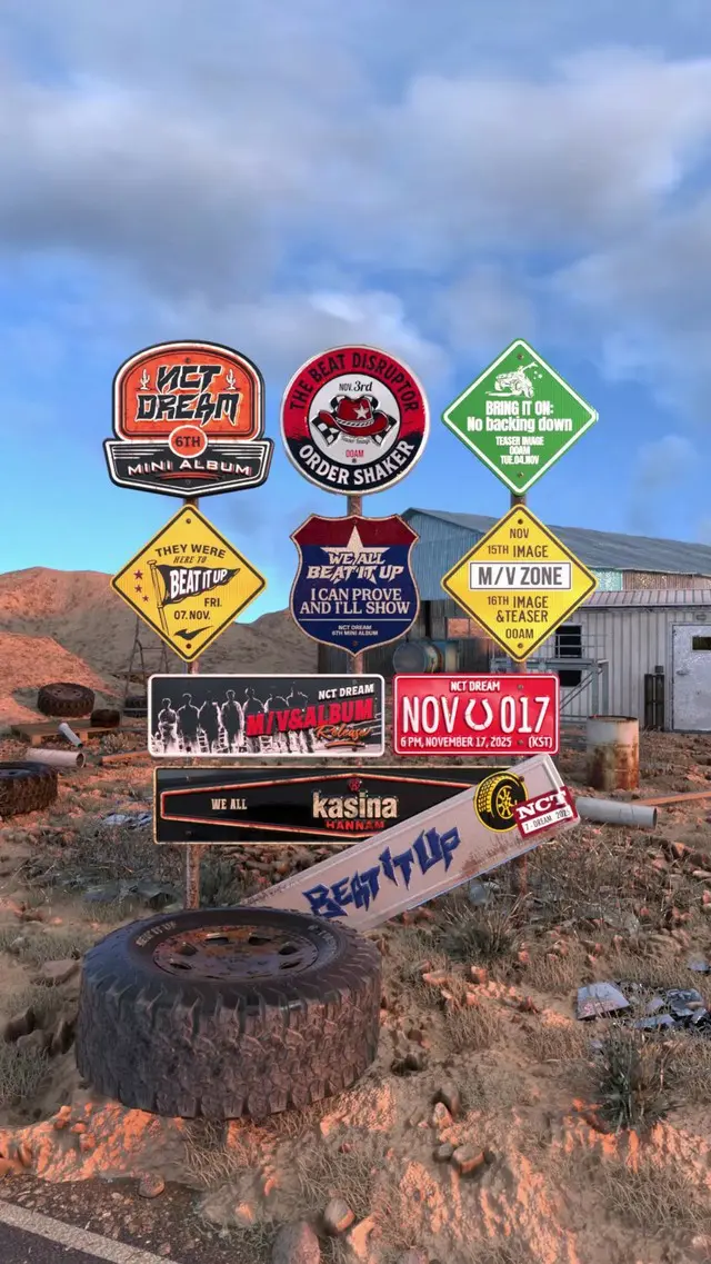 「NCT DREAM」、6thミニアルバム「Beat It Up」のスケジュールポスター公開…“カムバックカウントダウン”スタート
