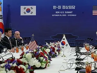 韓米首脳が１時間半会談　経済・外交高官が一堂に＝記者会見なし