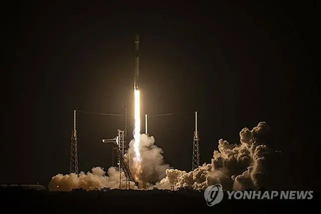 今年４月にケープカナベラル宇宙軍基地から打ち上げられた軍事偵察衛星４号機（国防部提供）＝（聯合ニュース）≪転載・転用禁止≫