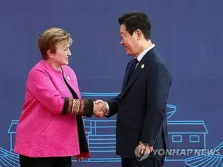 李大統領　ＩＭＦトップと会談＝「韓国経済は急速に回復中」