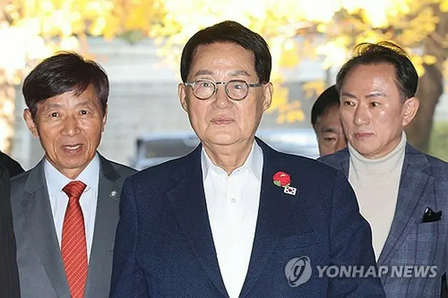 １１月５日の公判に出廷した朴智元被告＝（聯合ニュース）