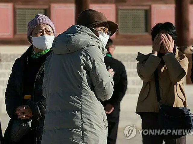 冷え込む韓国の朝　一部で氷点下＝日中は１３～１８度に