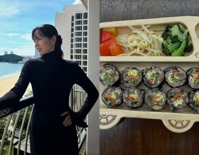 女優ソン・イェジン、子どものためにヘルシーキンパ作り