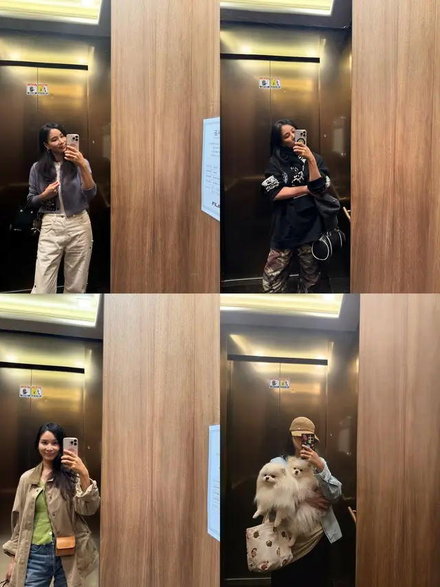 コ・ソヨン、「14億円超ペントハウス」フォトゾーンは違うね…エレベーターのootdショット大放出