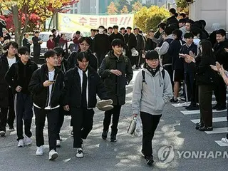 韓国で１３日に大学入試　５５万人が受験＝７年ぶり高水準
