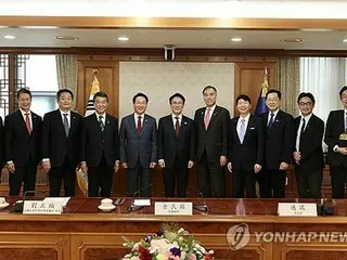 韓国首相が日本の９知事と面会　自治体の交流・協力拡大議論