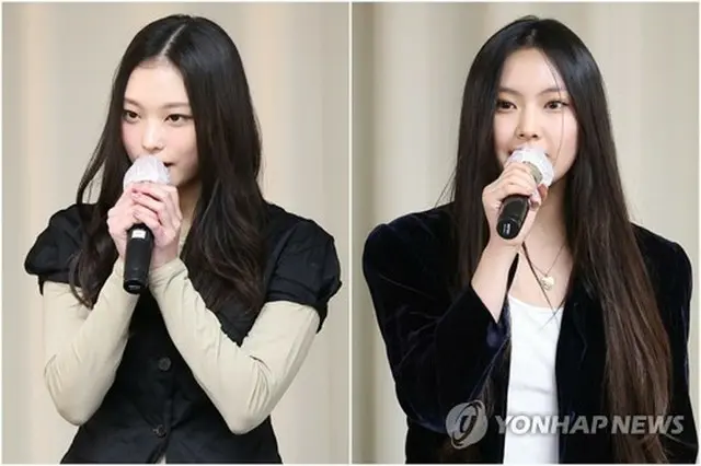 ＮｅｗＪｅａｎｓのヘリン（左）とヘイン＝（聯合ニュース）