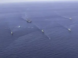 韓米海軍　東海で合同訓練実施＝米原子力空母など参加