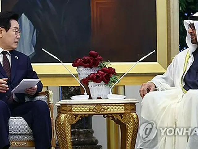 韓国・ＵＡＥ首脳会談　李大統領「両国は兄弟国、核心パートナー」