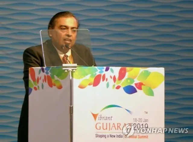 ムケシュ・アンバニ会長＝（聯合ニュース）