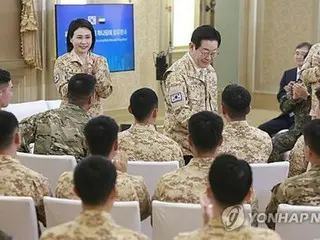 李大統領　ＵＡＥ派遣の韓国軍部隊員を激励「国威高める軍事外交官」