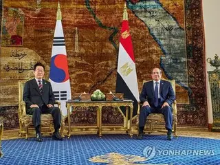 韓国・エジプト首脳会談「両国は平和の促進者」　防衛産業協力拡大へ