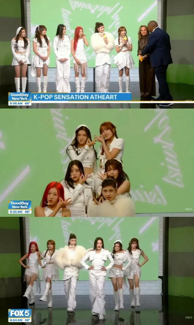 「AtHeart」、米「Good Day New York」でデビュー曲のステージを披露