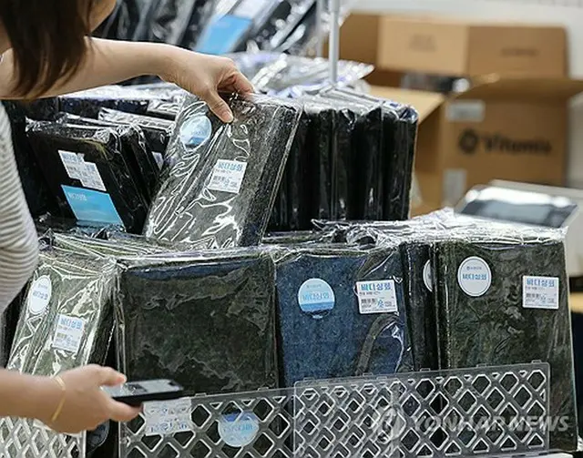 韓国の年間ノリ輸出額が初めて１０億ドルを突破した（資料写真）＝（聯合ニュース）