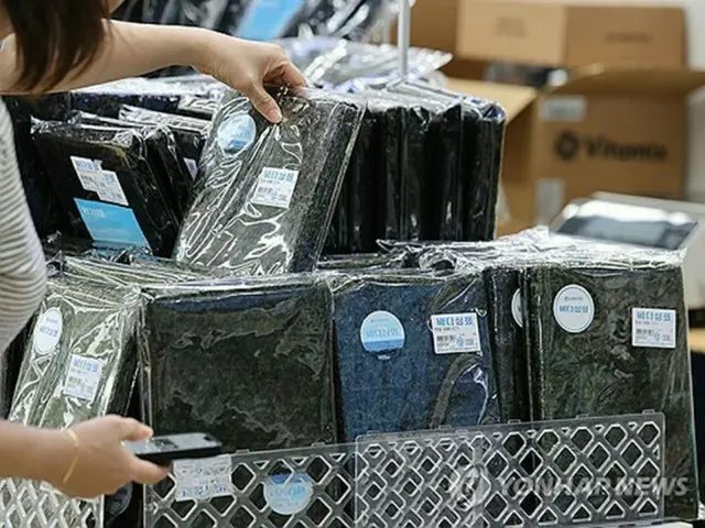 韓国の年間ノリ輸出額　初の１０億ドル突破