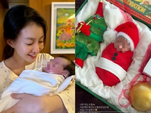 女優イ・シヨン、「クリスマスオーナメント、私どう？」…第2子の写真投稿で「物議」