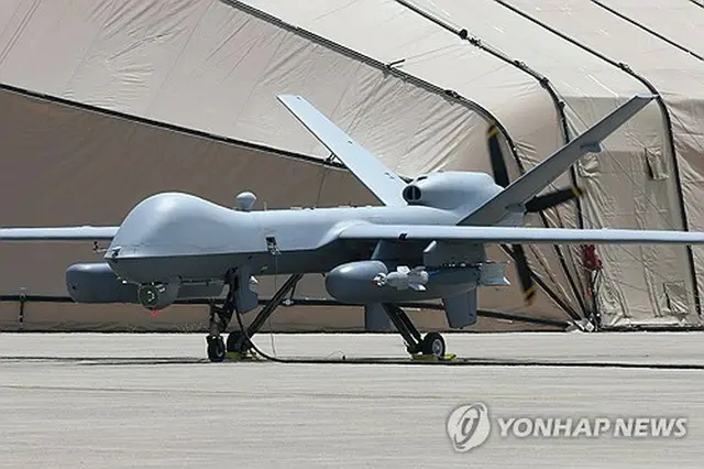 在韓米軍の無人偵察機「ＭＱ９」（国防日報提供）＝（聯合ニュース）≪転載・転用禁止≫
