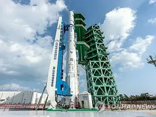 韓国国産ロケット　発射台に固定完了＝２７日に４回目の打ち上げ
