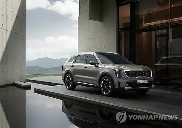 起亜の「ソレント」（同社提供）＝（聯合ニュース）≪転載・転用禁止≫