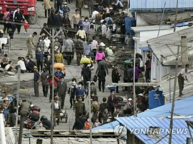 北朝鮮の市場＝（共同＝聯合ニュース）≪転載・転用禁止≫