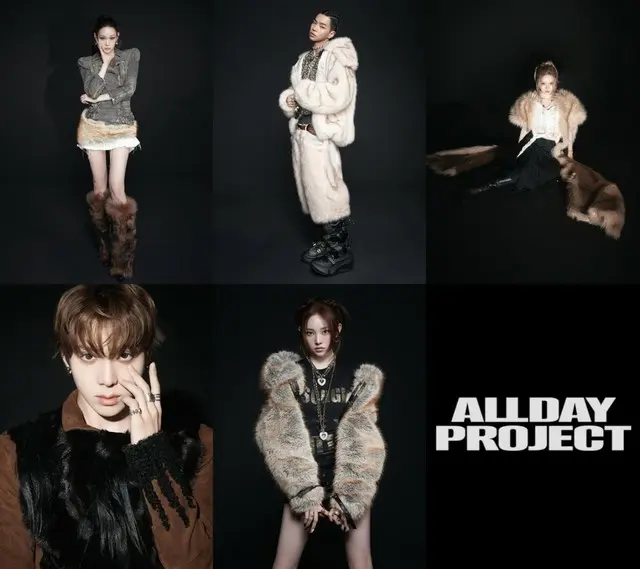 「ALLDAY PROJECT」、1stEP「ALLDAY PROJECT」コンセプトフォト公開…シックなブラックムード