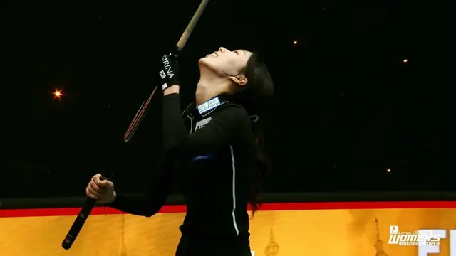 ソ・ソアが優勝が確定した瞬間、歓声を上げている（写真：大会組織委員会）