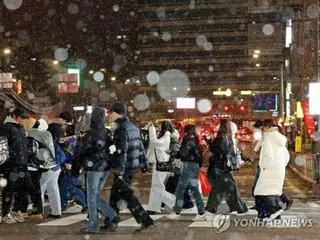 ソウルなどに大雪注意報　危機警報レベル引き上げ＝韓国政府