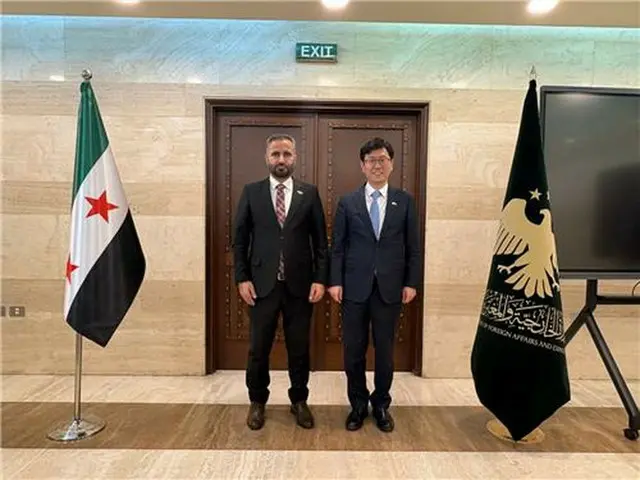 韓国とシリアが国交樹立後初となる局長級政策協議をダマスカスで開いた（外交部提供）＝（聯合ニュース）≪転載・転用禁止≫