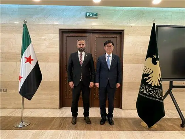 韓国とシリアが国交樹立後初となる局長級政策協議をダマスカスで開いた（外交部提供）＝（聯合ニュース）≪転載・転用禁止≫