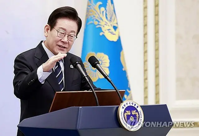 李大統領（大統領室通信写真記者団）＝（聯合ニュース）