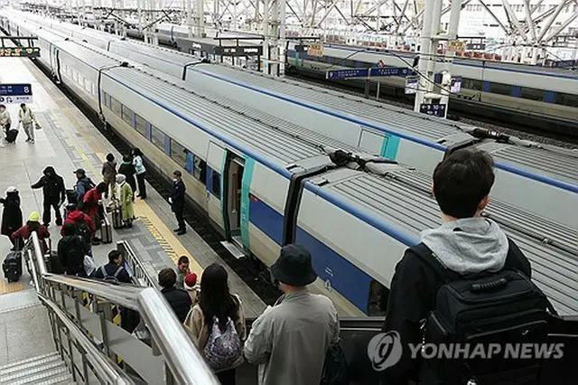 ソウル駅のＫＴＸ乗り場（資料写真）＝（聯合ニュース）