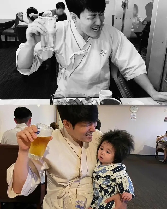 シム・ヒョンタク＆サヤさん夫妻の息子、両親どちらにも似た愛らしい姿を披露