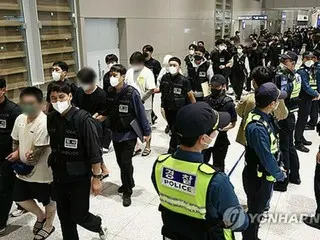 カンボジア内の韓国人詐欺容疑者　１０月から１０７人送還