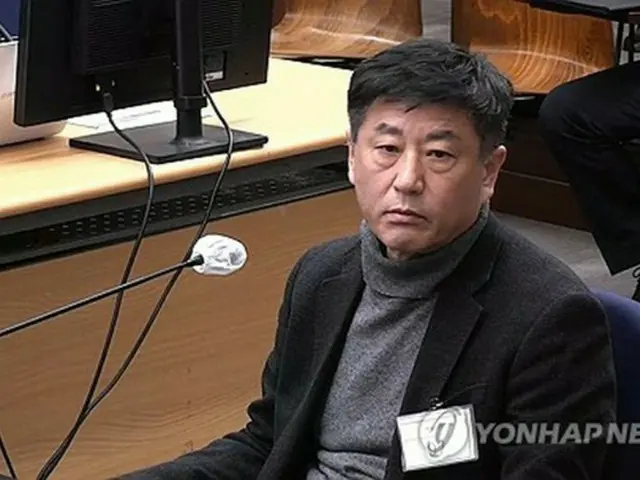 内乱首謀罪などに問われた尹氏の裁判に証人として出廷したノ被告(ソウル中央地裁提供)=(聯合ニュース)≪転載・転用禁止≫