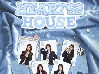 「Hearts2Hearts」、ラブリーなビジュアル…初のファンミーティングのメインポスターを公開