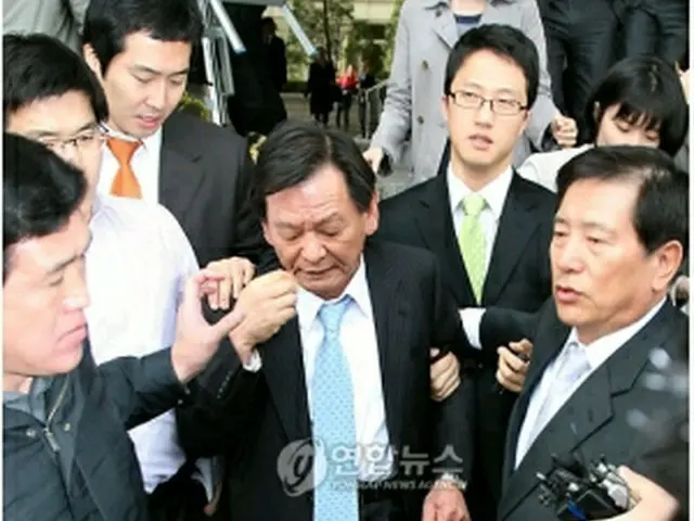 鄭相文元秘書官。３日撮影＝（聯合ニュース）