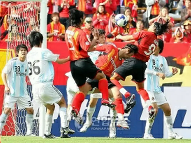 蔚山の対名古屋戦（蔚山現代）=６日、ソウル（聯合ニュース）