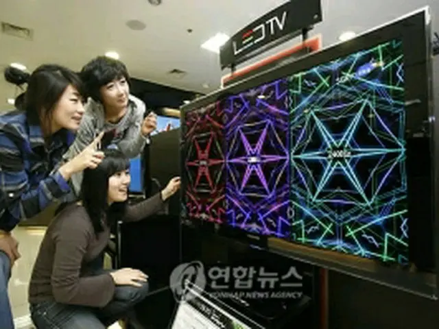 サムスン電子のＬＥＤテレビ＝（聯合ニュース）