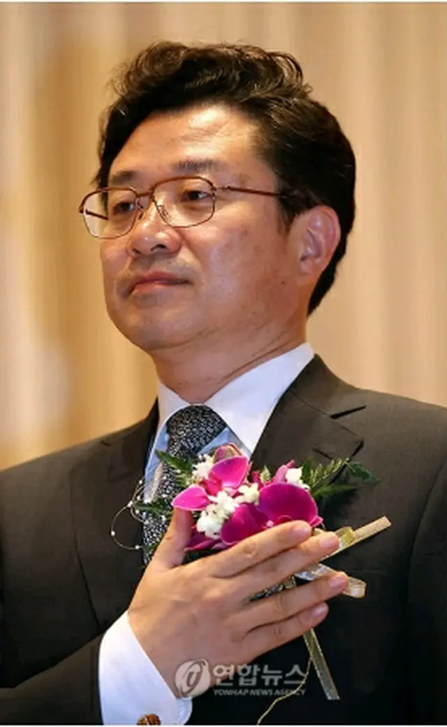 就任式に臨む金検察総長＝20日、ソウル（聯合ニュース）