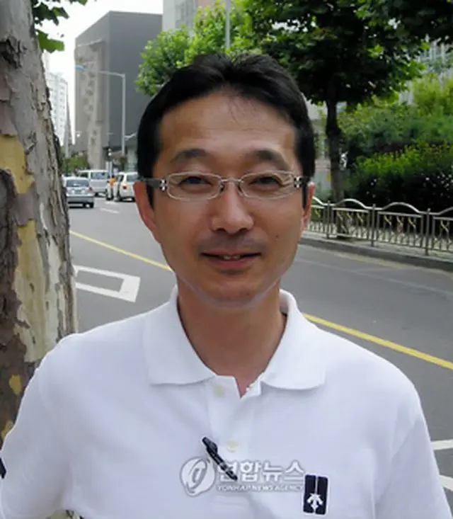 猿払村議員の小山内浩一さん＝28日、ソウル（聯合ニュース）