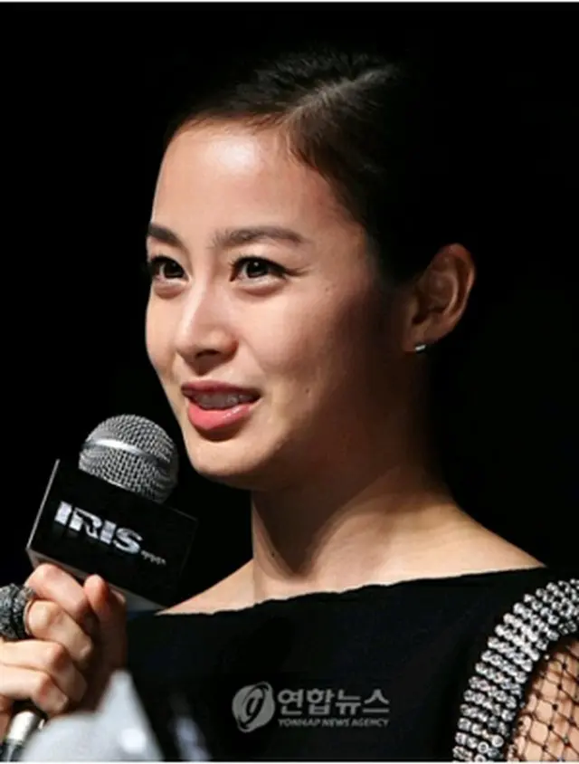制作発表会でのキム・テヒ＝5日、ソウル（聯合ニュース）