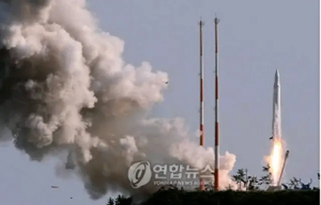 「羅老号」の打ち上げもよう＝（聯合ニュース）