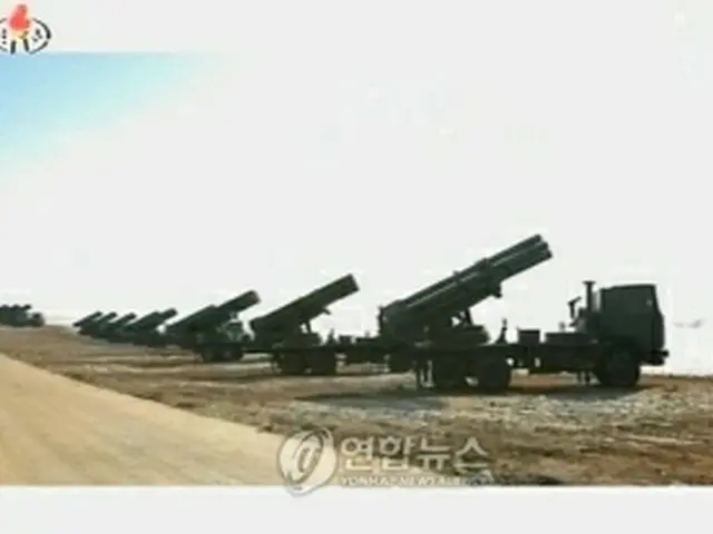 北朝鮮の放射砲（資料写真）＝（聯合ニュース）